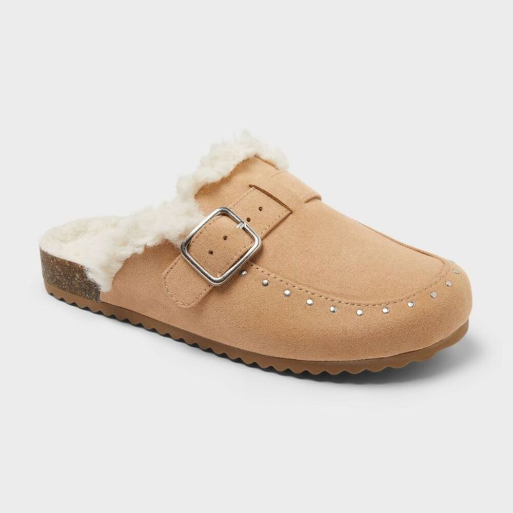 Kids' Oziel Cozy Clogs - Cat & Jack Tan 1
